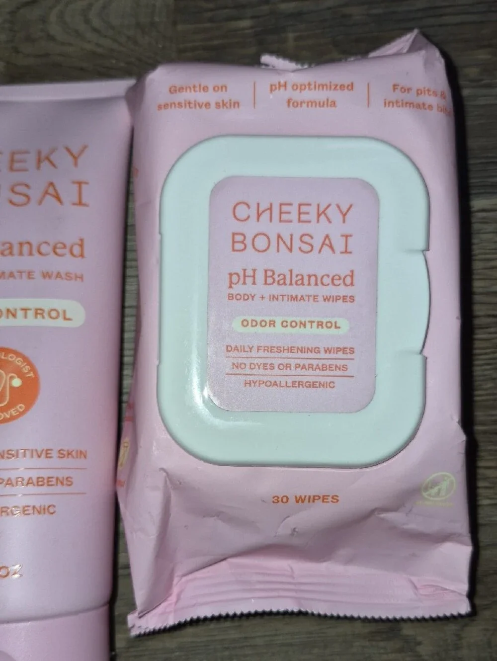 Cheeky Bonsai pH Balanced Body + Intimate Wash & Wipes - Nwt